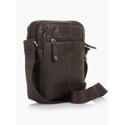 Beverly Hills Polo Club Brown Leather Crossbody Bag