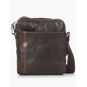 Beverly Hills Polo Club Brown Leather Crossbody Bag