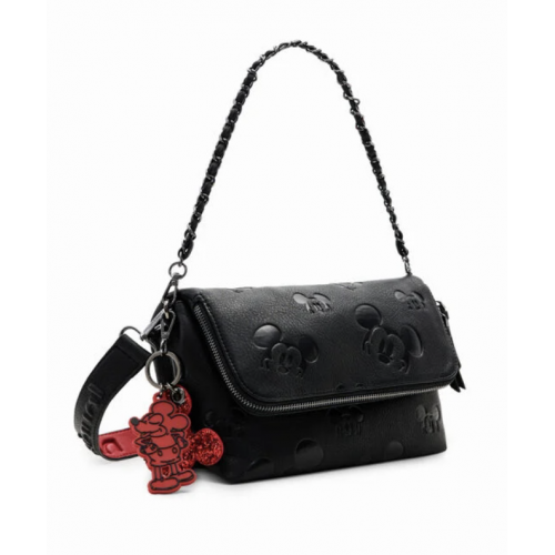 Τσάντα Ώμου Mickey Mouse Desigual Μαύρο 23WAXP492000U