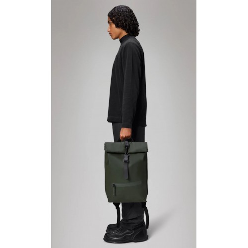 Σακίδιο Πλάτης Rains Rolltop Rucksack 13320/03 Λαδί