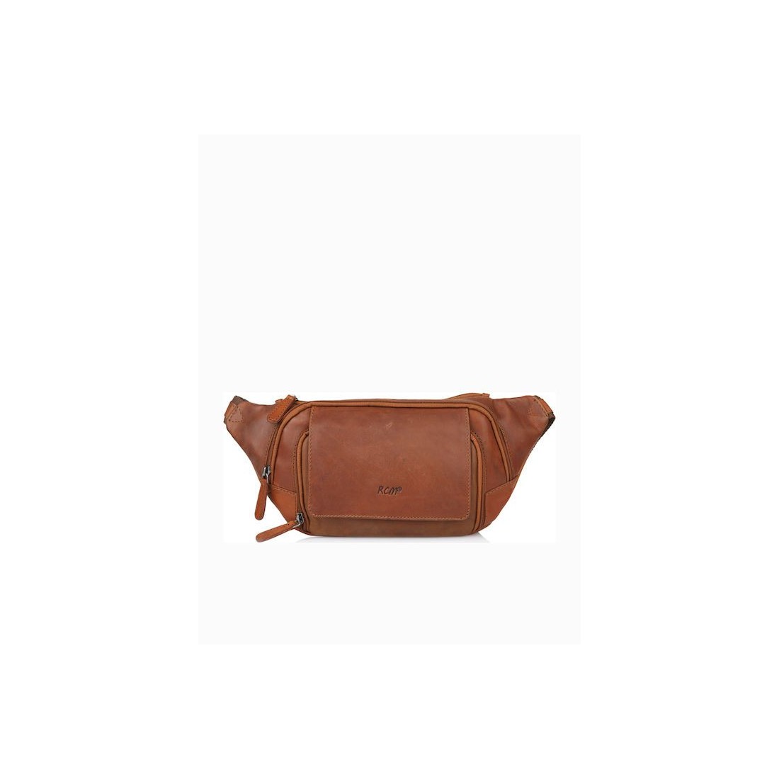 RCM Tan Leather Waist Bag