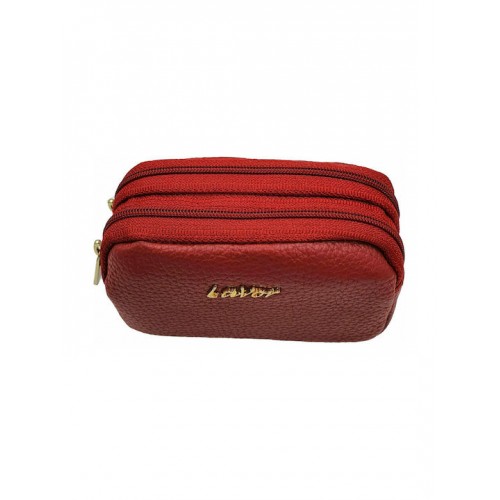 Δερμάτινο Γυναικείο Πορτοφολάκι Κόκκινο Lavor 1-5990