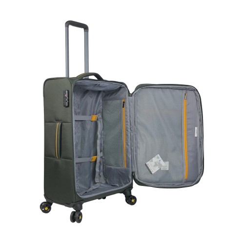 Βαλίτσα Μαλακή Rcm 66 Μεσαίο Λαδί 213-66