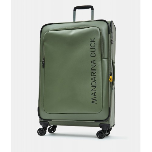Βαλίτσα Μεγάλο Μέγεθος ECO COATED Large Expandable Soft Trolley Μandarina Duck Pine Green