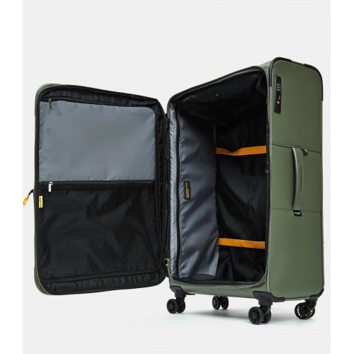 Βαλίτσα Μεγάλο Μέγεθος ECO COATED  Μandarina Duck P10OSV04-A78 Ανοιχτό Πράσινο