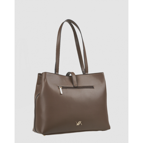 Τσάντα Χειρός-Ώμου Verde 16-8324 Animal Print Καφέ