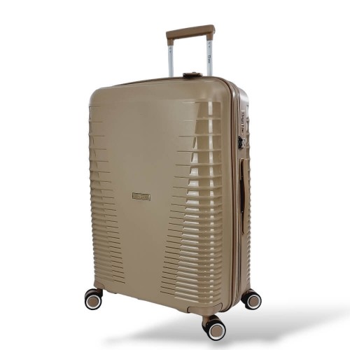 Σκληρές Βαλίτσες Πολυπροπυλένιο με Επέκταση Μεγάλη-Μεσαία-Μικρή RAIN RB8018-set3 Μπέζ