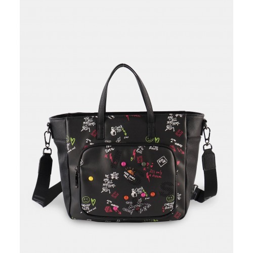 Τσάντα Χειρός-Ώμου Pepe Moll 261233 Μαύρο