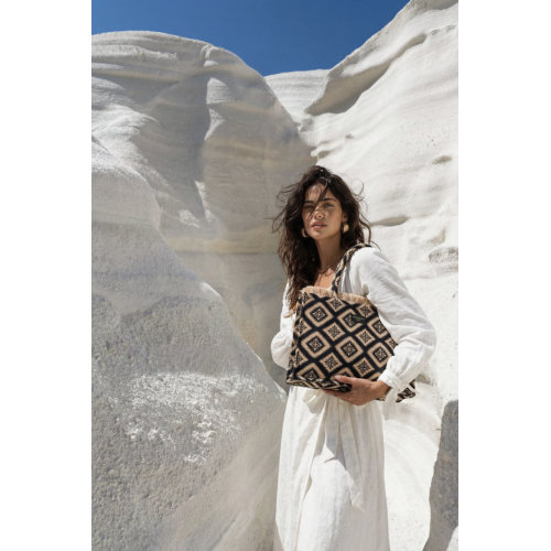 Χειροποίητη Tote Τσάντα Sorena Cycladitissa Large SBLT-0042-M005