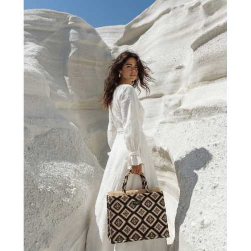 Χειροποίητη Tote Τσάντα Sorena Cycladitissa Large SBLT-0042-M005