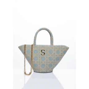 Χειροποίητη Tote Τσάντα Sorena Positano Mini Basket SBKS-0039-0025