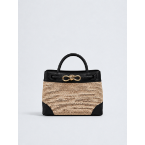 Δερμάτινη Τσάντα Χειρός-Ώμου Alina J&A BAGS Collection Μαύρο